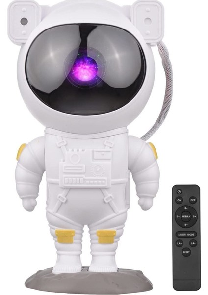 Astronot Projeksiyon Gece Lambası Bluetoothlu