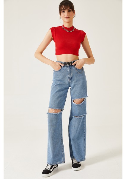 Kadın Dik Yaka Sıfır Kol Kaşkorse Bluz fiyatları