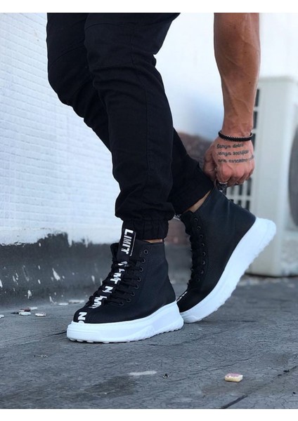 Wagoon WG03 Siyah Casual Erkek Yarım Bilek Bot