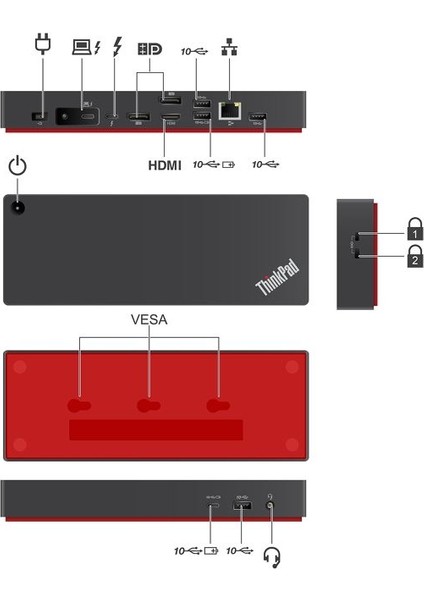 Thinkpad Thunderbolt 4 Workstation Dock 40B00300EU