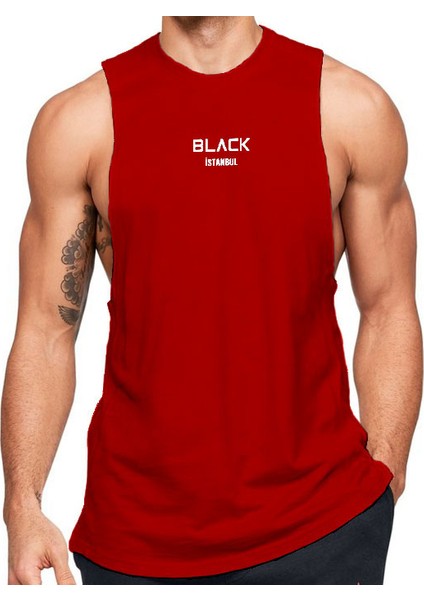 Black-Istanbul -Black Istanbul Baskılı Sıfır Kollu