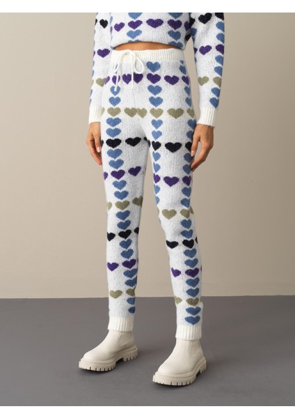 Kadın Mavi Regular Fit Triko Pantolon fiyatları