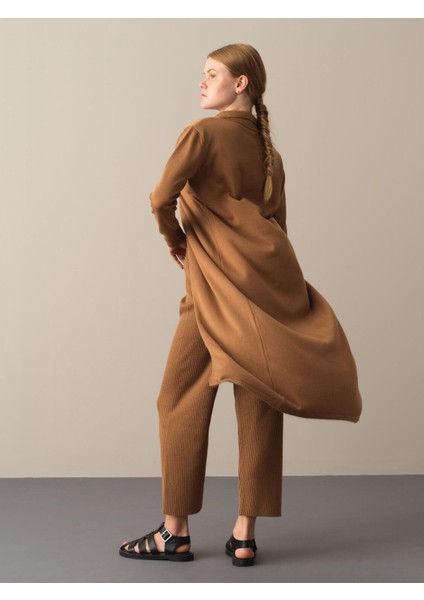 Kadın Camel Oversize Triko Pantolon fiyatları