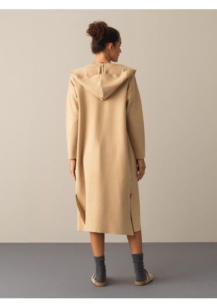 Kapüşonlu Regular Fit Uzun Hırka indirimleri