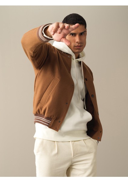 Erkek Camel Regular Fit Bomber Mont fiyatları