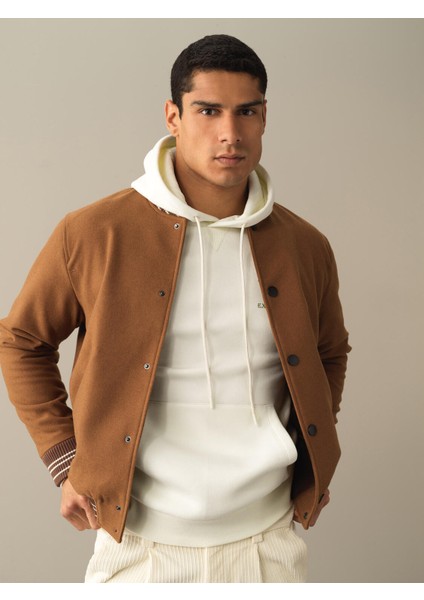 Erkek Camel Regular Fit Bomber Mont modelleri