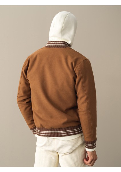 Erkek Camel Regular Fit Bomber Mont indirimleri