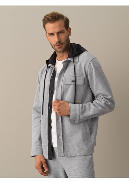 Erkek Gri Regular Fit Gömlek Ceket fiyatları