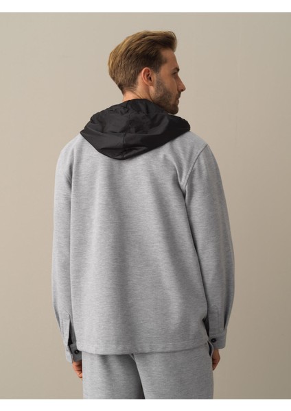 Erkek Gri Regular Fit Gömlek Ceket fırsatları