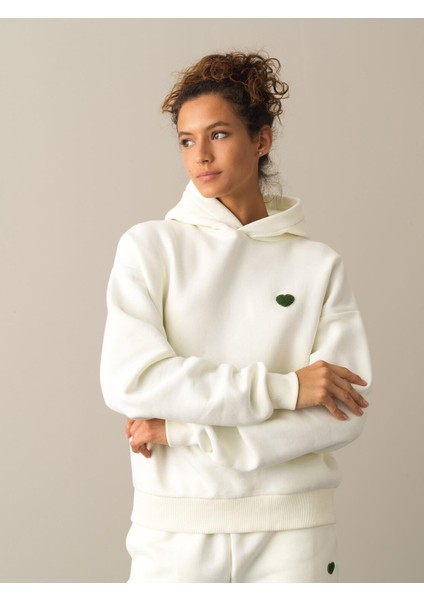 Kapüşonlu Pamuklu Oversize Sweatshirt