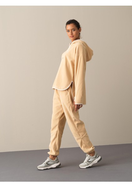 Kadın Bej Fermuarlı Polar Sweatshirt fiyatları