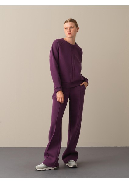 Kadın Mor Regular Fit Sweatshirt modelleri