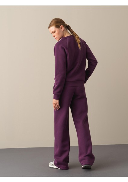 Kadın Mor Regular Fit Sweatshirt fırsatları