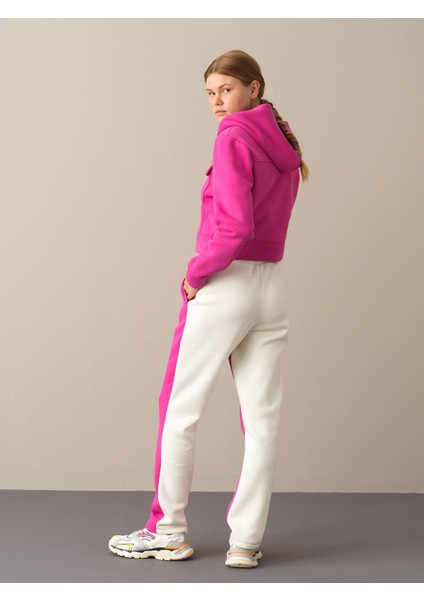 Kadın Fuşya Pamuklu Oversize Sweatshirt fırsatları