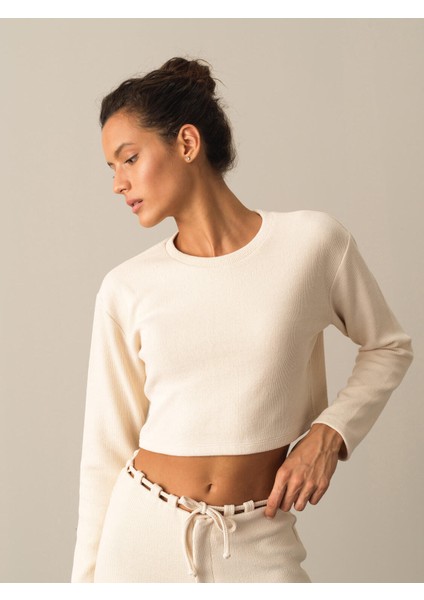 Xint Bisiklet Yaka Regular Fit Crop Uzun Kollu T-Shirt fiyatları