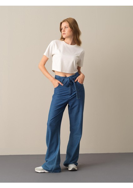Kadın Beyaz Regular Fit Modal Basic Crop fiyatları