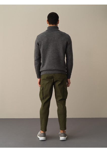 Erkek Antrasit Regular Fit Kazak indirimleri