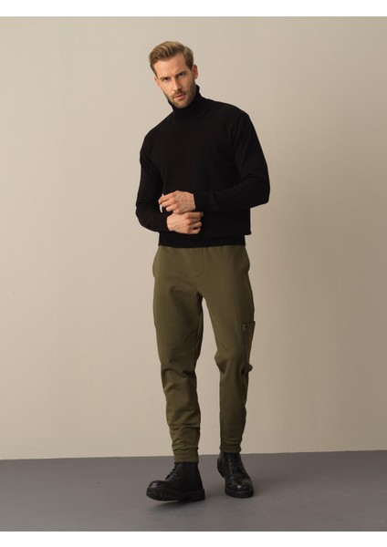 Erkek Siyah Regular Fit Basic Kazak fiyatları