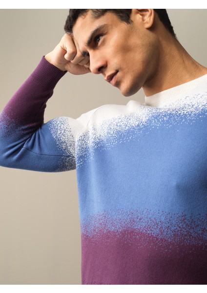 Erkek Lacivert Bisiklet Yaka Regular Fit Kazak fiyatları