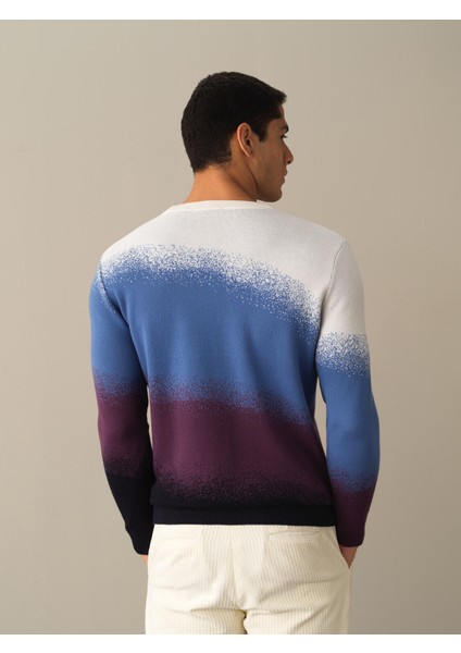 Erkek Lacivert Bisiklet Yaka Regular Fit Kazak fırsatları