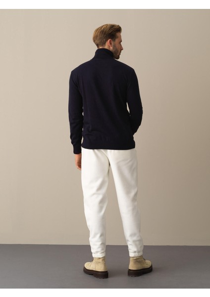 Erkek Lacivert Regular Fit Basic Kazak indirimleri