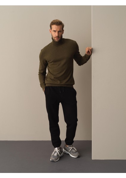 Erkek Haki Regular Fit Basic Kazak fiyatları