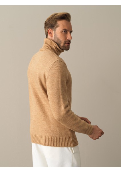 Erkek Camel Regular Fit Kazak fırsatları