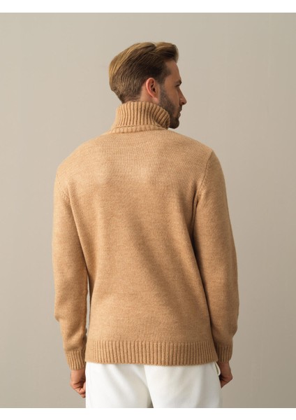 Erkek Camel Regular Fit Kazak indirimleri