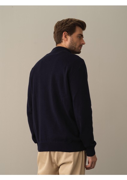 Lacivert Fermuarlı Basic Hırka indirimleri