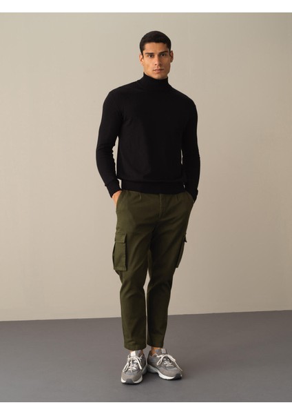 Erkek Siyah Regular Fit Basic Kazak fiyatları