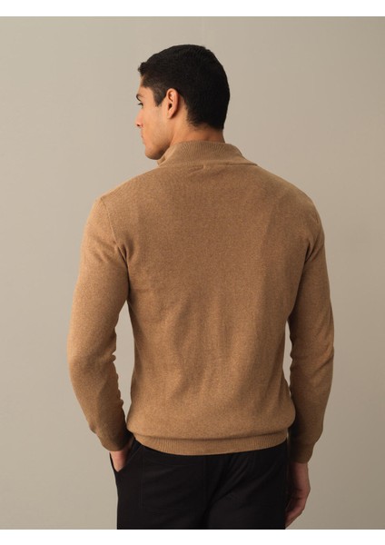 Camel Fermuarlı Basic Hırka fırsatları