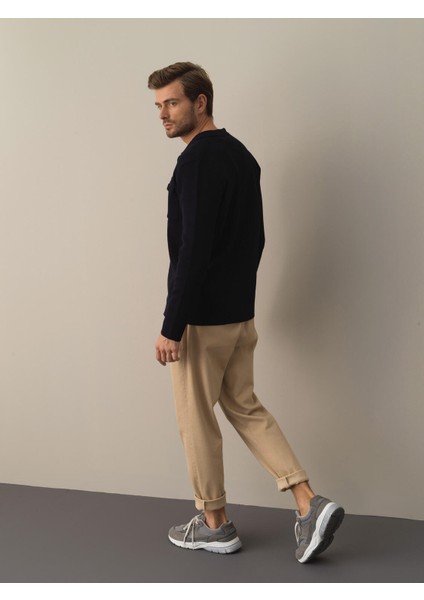 Erkek Lacivert Cep Detaylı Hırka indirimleri