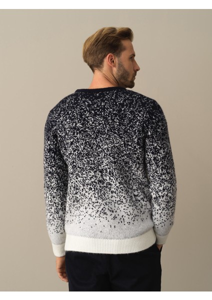 Erkek Lacivert Bisiklet Yaka Regular Fit Kazak fırsatları