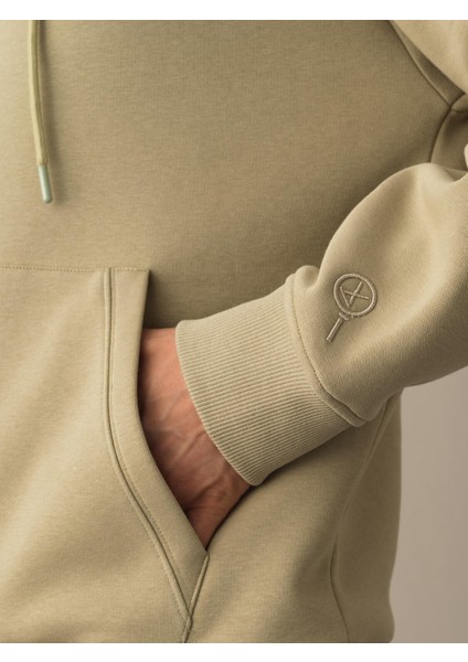 Erkek Yeşil Oversize Basic Sweatshirt modelleri