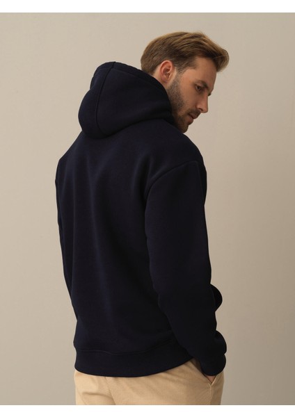 Erkek Lacivert Oversize Basic Sweatshirt fırsatları
