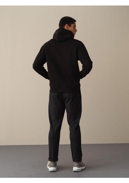 Erkek Siyah Oversize Basic Sweatshirt indirimleri