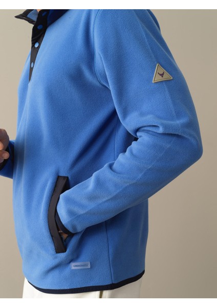 Erkek Mavi Regular Fit Polar Sweatshirt indirimleri