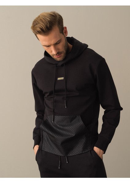 Erkek Siyah Regular Fit Sweatshirt fiyatları