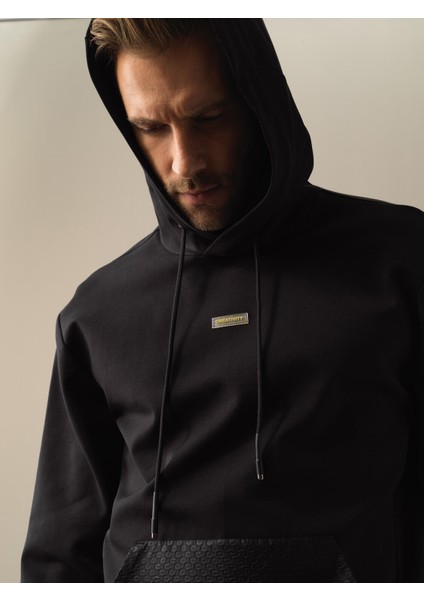 Erkek Siyah Regular Fit Sweatshirt modelleri