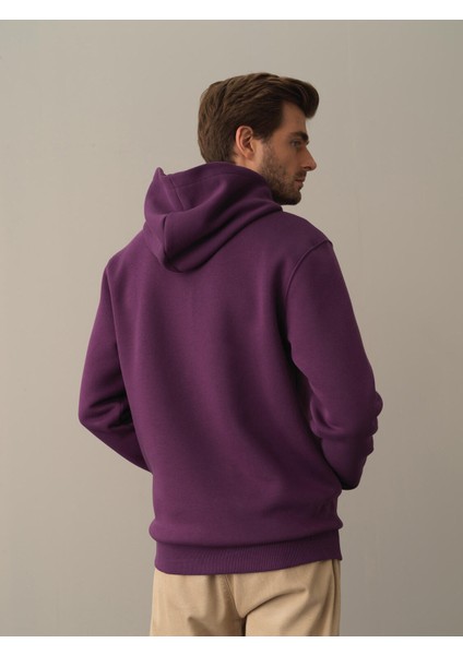 Erkek Mor Regular Fit Sweatshirt fırsatları