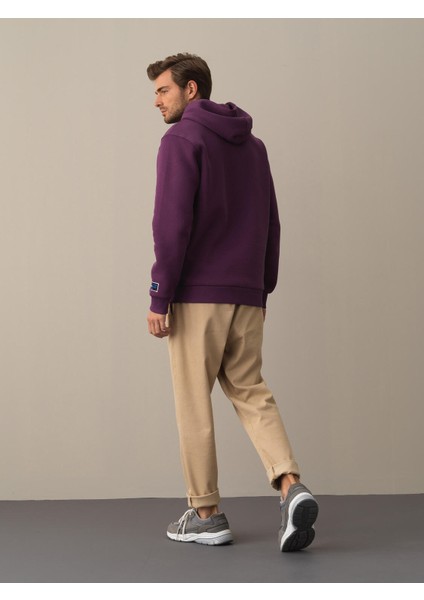 Erkek Mor Regular Fit Sweatshirt indirimleri