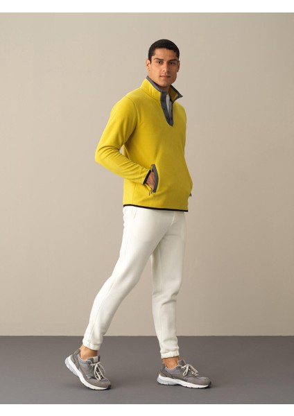 Erkek Sarı Regular Fit Polar Sweatshirt fiyatları