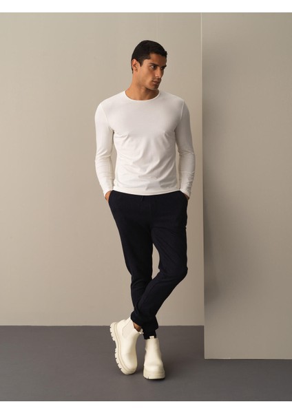 Erkek Beyaz Modal Basic Tişört fiyatları