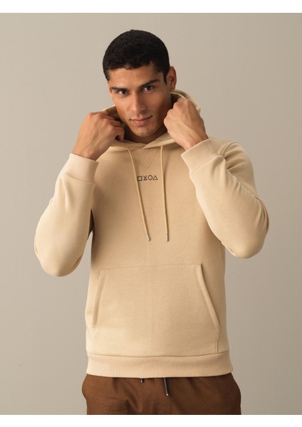 Erkek Bej Regular Fit Baskılı Sweatshirt fiyatları