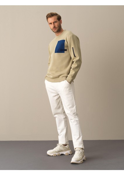 Erkek Yeşil Regular Fit Baskılı Sweatshirt fiyatları