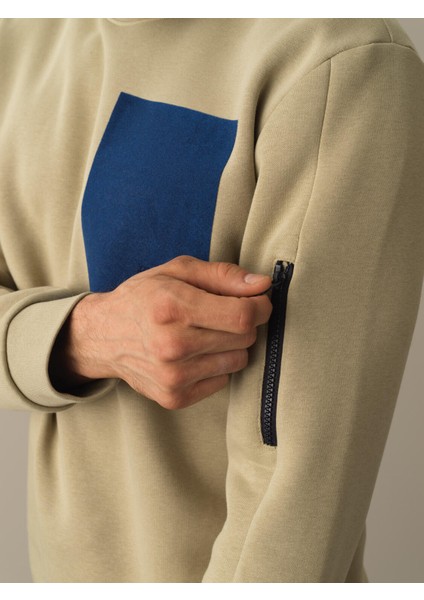 Erkek Yeşil Regular Fit Baskılı Sweatshirt modelleri