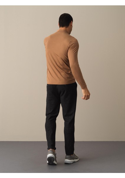 Erkek Camel Slim Fit Modal Basic Tişört fırsatları