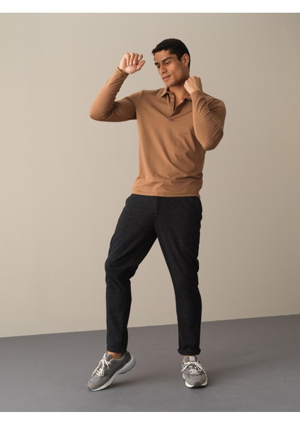 Erkek Camel Slim Fit Modal Basic Tişört fiyatları