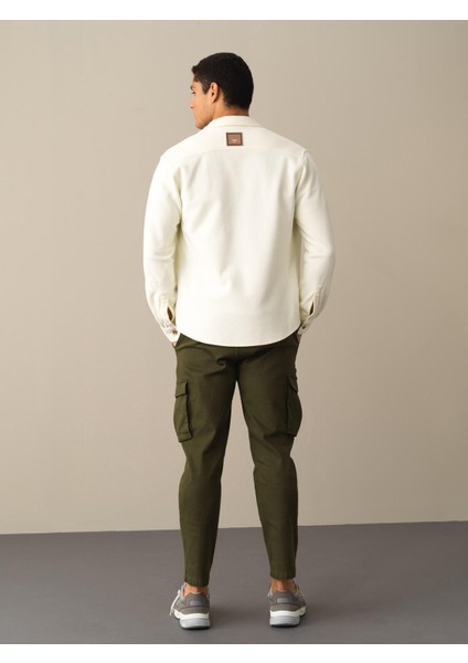 Erkek Ekru Fit Cepli Gömlek Ceket fırsatları