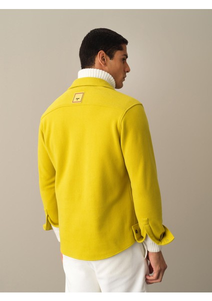 Erkek Sarı Fit Cepli Gömlek Ceket indirimleri